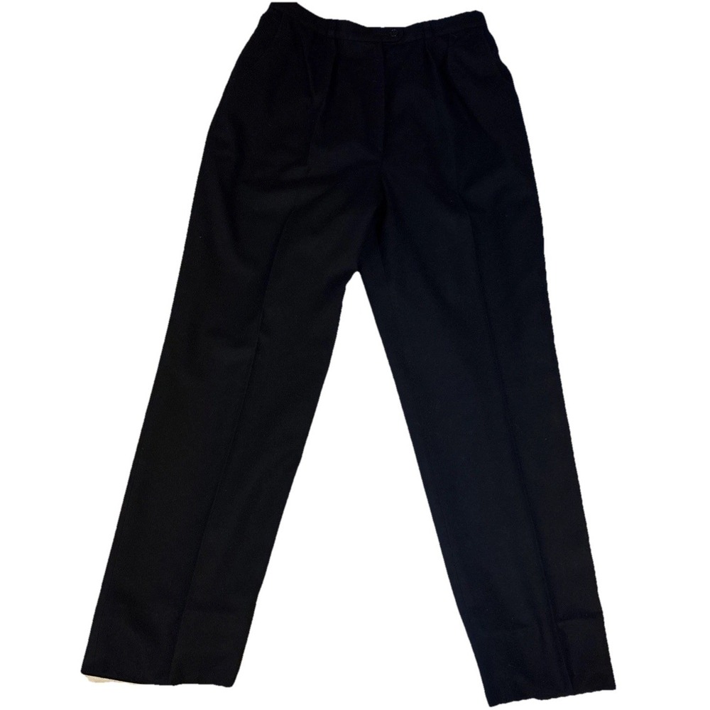 Boyd Women's Pants, 100% Wool Lined Trousers, Black,  Size 14